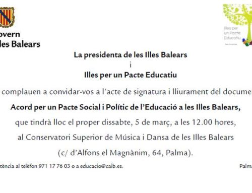 ACTE DE LLIURAMENT DEL DOCUMENT DE PACTE